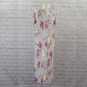 Vintage 90s Floral Slip Midi Dress 16